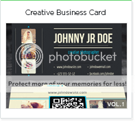 Creative photo business card