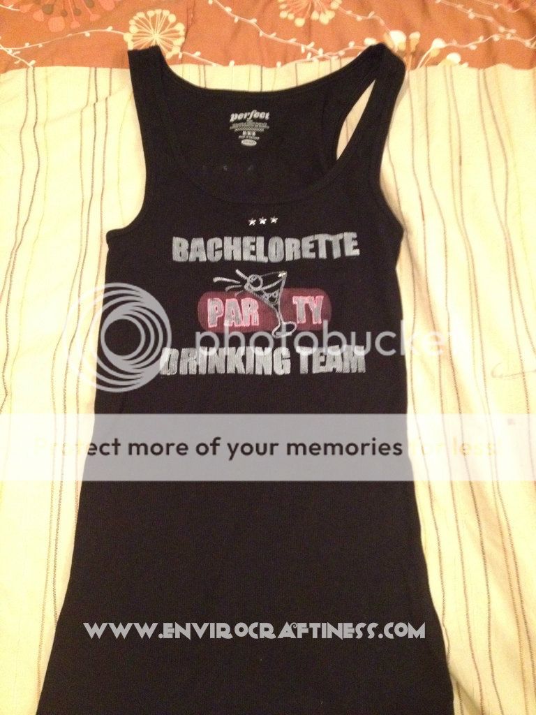 bachelorette tank top, Uploaded from the Photobucket iPhone App