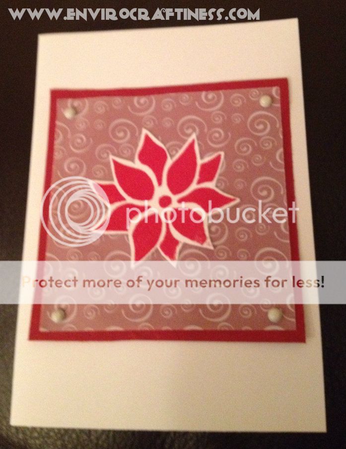 Pointsettia Christmas Card, Uploaded from the Photobucket iPhone App