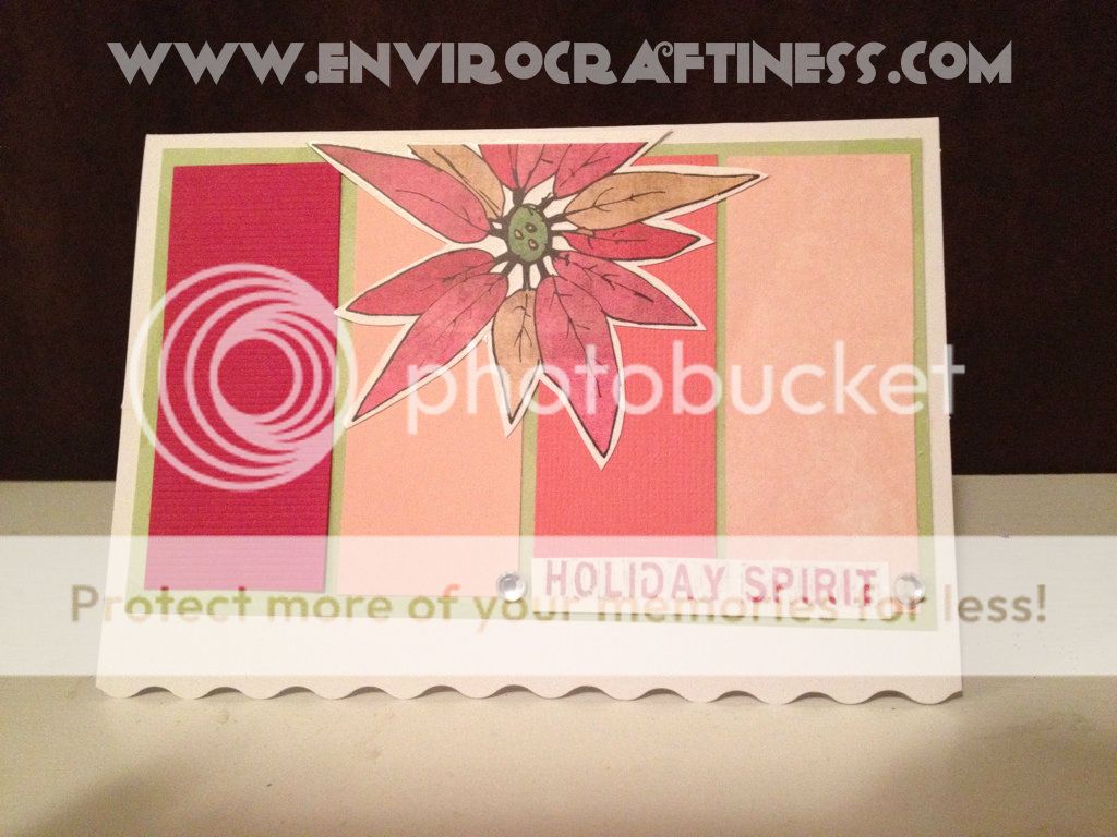 Holiday spirit poinsettia card, Uploaded from the Photobucket iPhone App