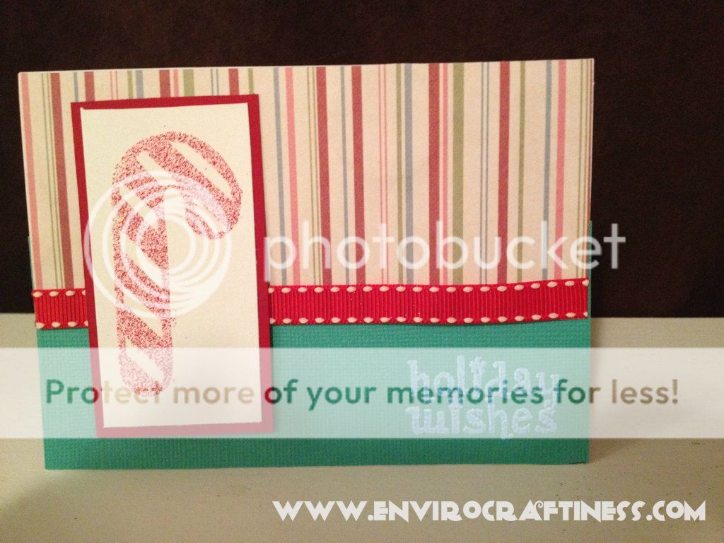 candy cane holiday wishes card, Uploaded from the Photobucket iPhone App