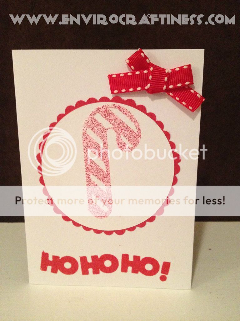 Candy Cane card, Uploaded from the Photobucket iPhone App